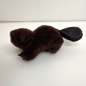 Folkmanis Folktails Mini Beaver Finger Hand Puppet Plush Soft Librarian Plush